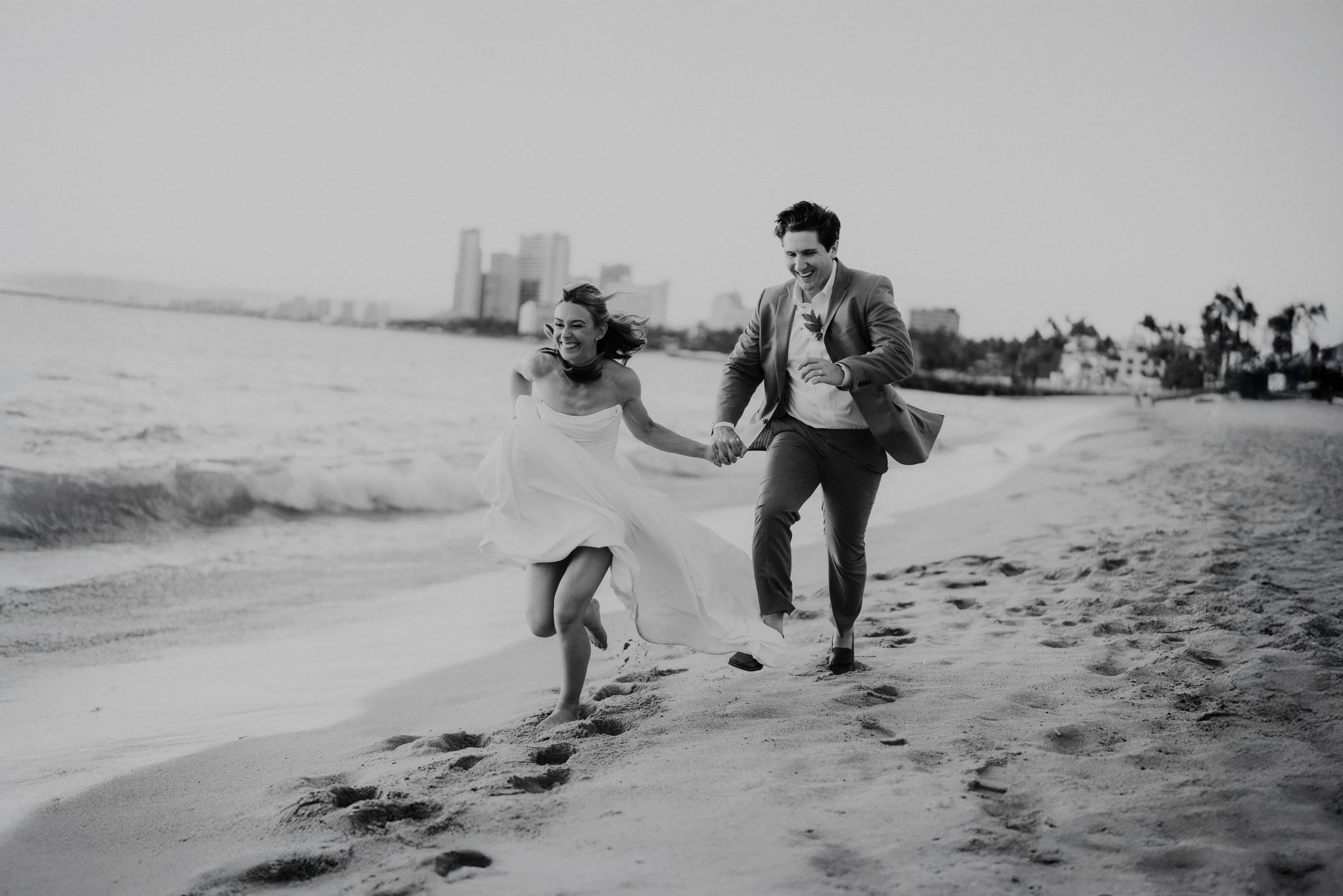 Romantic couples photography on the beach in Puerto Vallarta